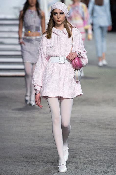 pink Chanel outfit